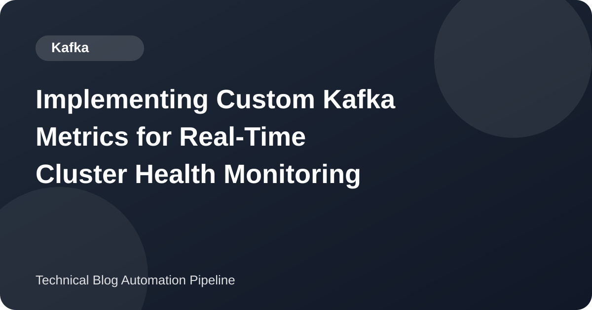 Kafka Producer Metrics in Java: What the Client Reports, How Micrometer Exposes It to Prometheus, and a Per-Record Latency Timer That Compiles