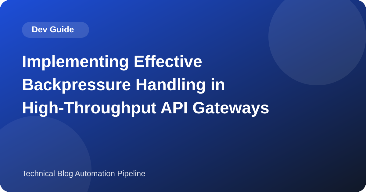 Backpressure, Rate Limiting and Load Shedding in an API Gateway: Three Different Things, Measured