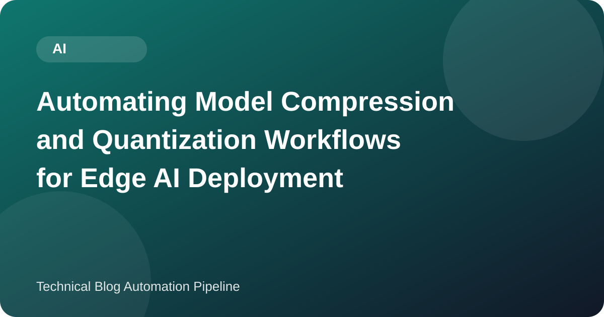 Compressing a Model for the Edge: What int8 and Pruning Actually Cost, Measured