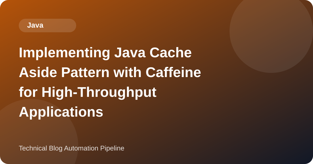 Cache-Aside with Caffeine: Which Read Path Prevents a Stampede, and What Expiry, Refresh, and Stats Really Do