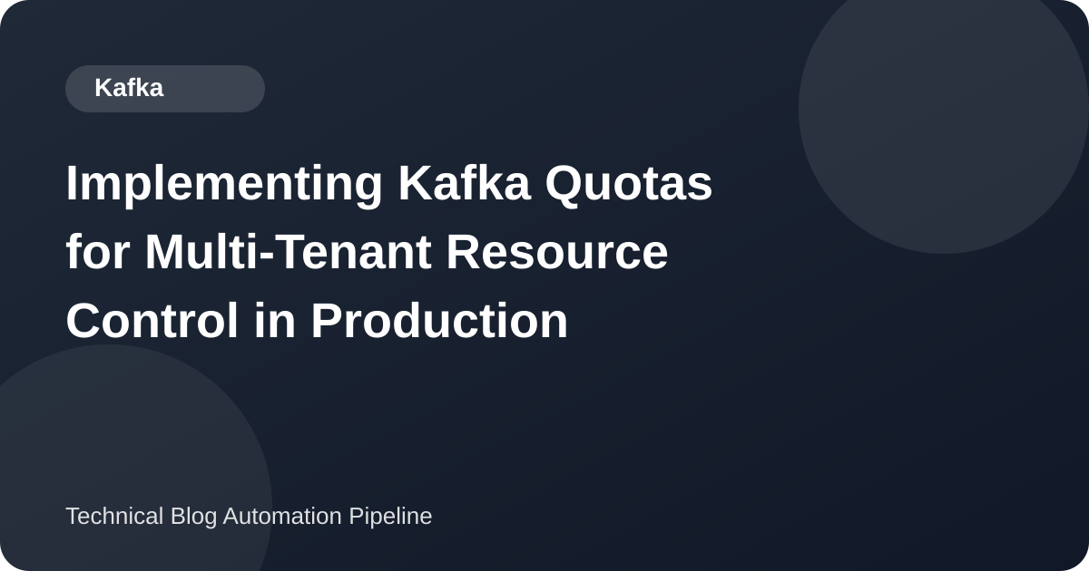 Kafka Client Quotas on 4.3.1: What Throttling Actually Does to a Producer, Measured