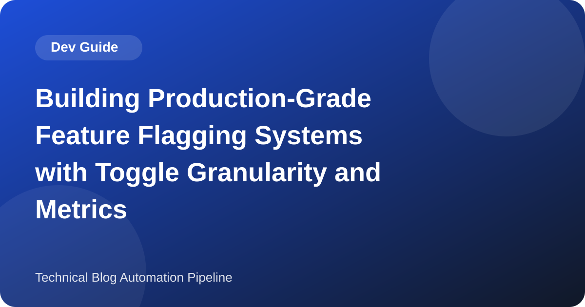 Percentage Rollouts in Application Code: Bucketing, Cohort Correlation, and a Flag Metric With a Denominator