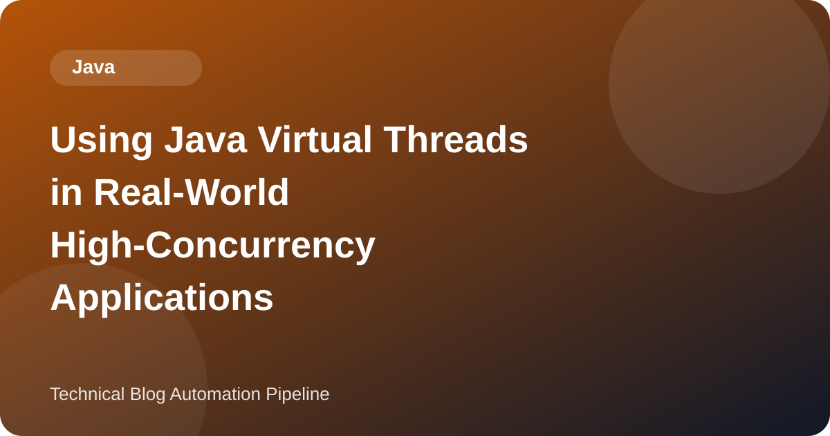 Java Virtual Threads on JDK 21: What 2,000 Connections, One Carrier Thread, and a synchronized Block Actually Do