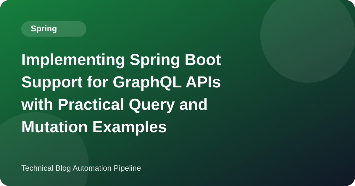 Spring Boot GraphQL with Spring for GraphQL: Batch Loading, Error Shapes, and the Three Security Mistakes That Compile