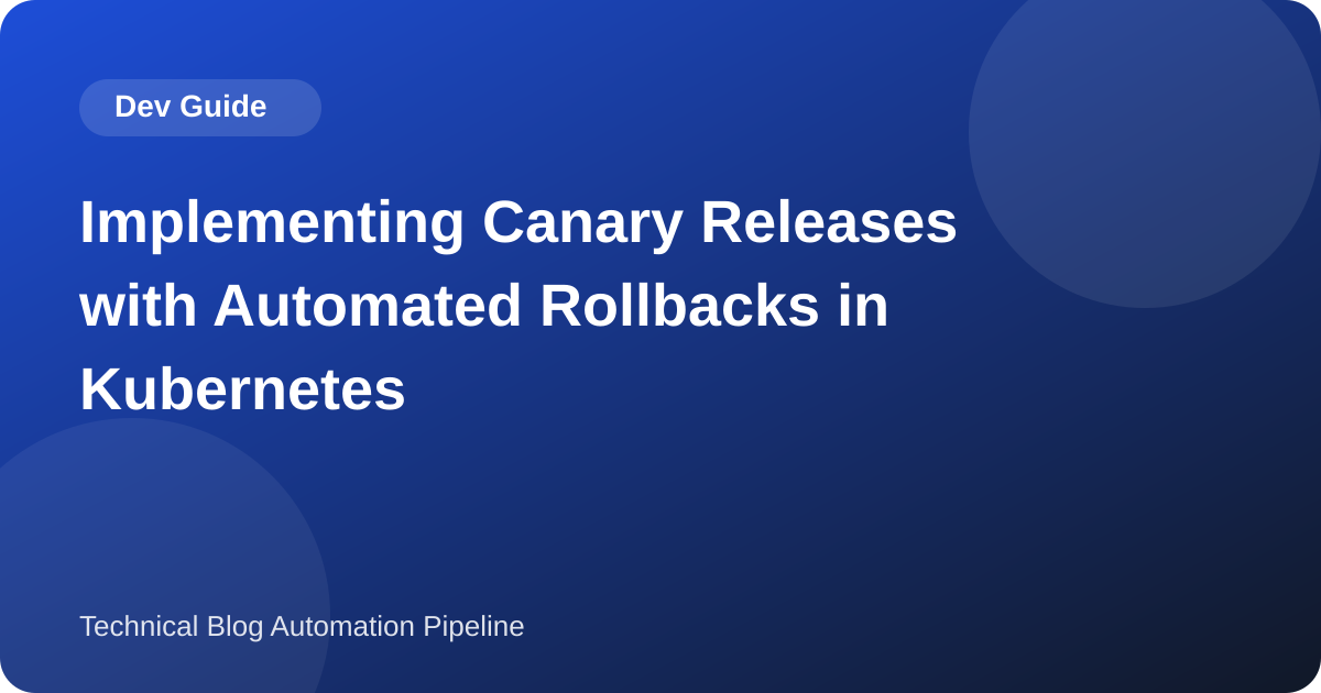 Canary Releases With Automated Rollback on Kubernetes: Flagger and Istio, Run and Recorded